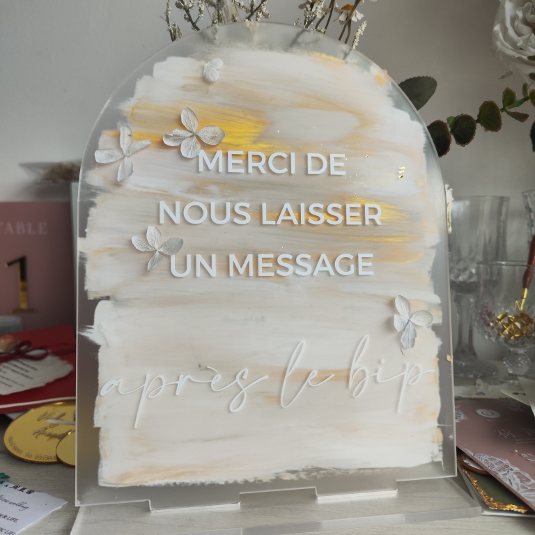 婚礼桌面布置桌卡生日桌牌桌卡号码牌guestbook留言板结婚亚克力