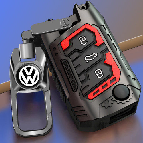 适用大众途观L钥匙套速腾宝来朗逸plus途岳途昂X凌度探岳车包壳扣