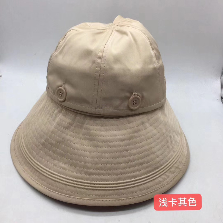 高端春夏天男女士遮阳帽防晒沙滩帽大沿帽两用空顶帽太阳帽子凉帽