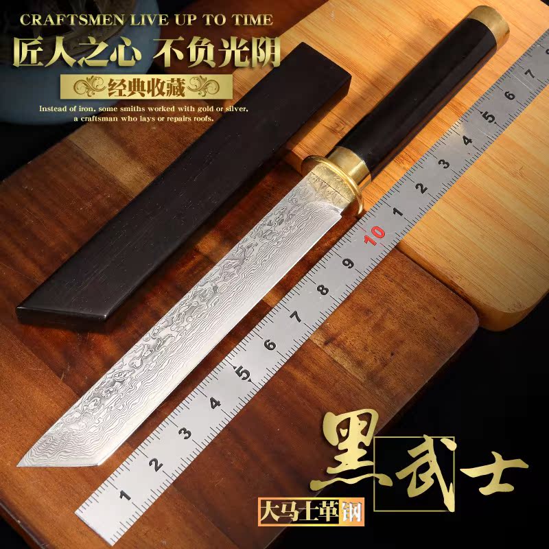 唐刀锦衣卫刀户外刀直刀不锈钢户外高硬度随身军刀武士刀原型黑武