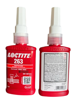 乐泰263 红色螺纹锁固胶高强度50毫升Loctite263