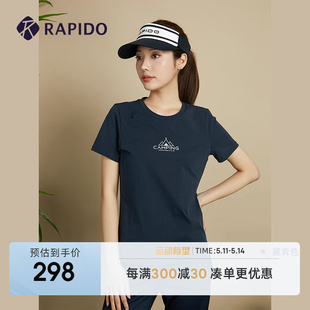 T恤衫 RAPIDO雳霹道夏季 新品 女子O系列户外风潮印花短袖