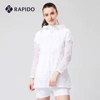 RAPIDO Ramp Summer Lady Yoga In Áo khoác nhẹ Thời trang Thể thao Áo khoác ngoài Quần áo Da - Áo khoác thể thao / áo khoác áo khoác chạy bộ