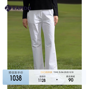 运动裤 RAPIDO雳霹道2024年春季 女子GOLF高尔夫微喇长裤 休闲裤 新款