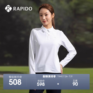 RAPIDO雳霹道春季 新款 女士高尔夫GOLF运动卫衣长袖 polo衫