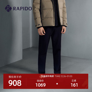 R系列商务休闲修身 RAPIDO雳霹道2025年秋冬男士 直筒长裤 新品