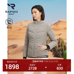 羽绒服90%鹅绒 RAPIDO雳霹道25秋冬女高尔夫GOLF休闲修身 新品