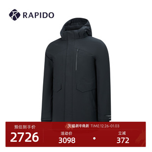 新品 舒适中长款 RAPIDO睿必度2026年春季 时尚 棉服雳霹道 男士