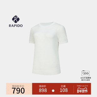 【新品】RAPIDO睿必度26夏季女士R-LINE INTEGRAL针织圆领雳霹道
