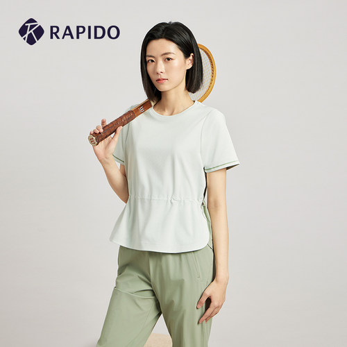 RAPIDO雳霹道女士可收腰短袖T恤