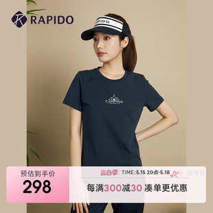 女子O系列户外风潮印花短袖 T恤衫 新品 RAPIDO雳霹道夏季