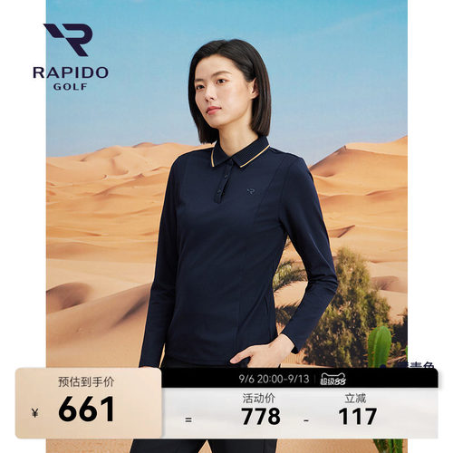女士高尔夫GOLF长袖休闲运动POLO