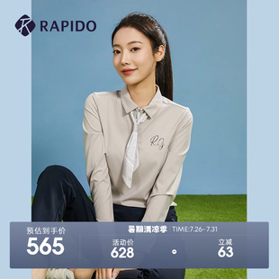 女子GOLF高尔夫运动丝带卫衣POLO衫 RAPIDO雳霹道春秋新款 上衣