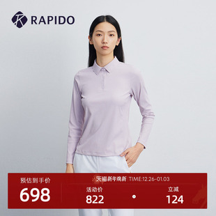 POLO衫 RAPIDO雳霹道25年秋冬女士R系列休闲日常气质长袖 新品