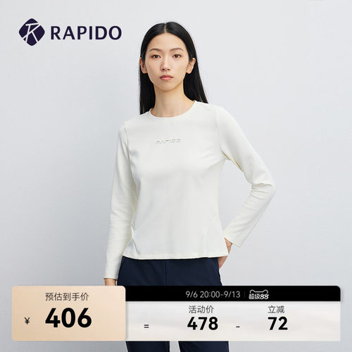 女士简约休闲动感单层圆领T恤
