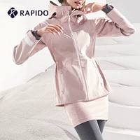 RAPIDO Hàn Quốc Samsung chính thức phụ nữ mùa xuân và mùa thu gió ấm áp áo khoác thể thao giản dị áo khoác xu hướng - Áo khoác thể thao / áo khoác áo gió anta