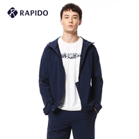 RAPIDO Ramp mùa xuân và mùa thu nam Vai nam có mũ trùm đầu thoáng khí thể thao - Áo khoác thể thao / áo khoác áo khoác thể thao adidas