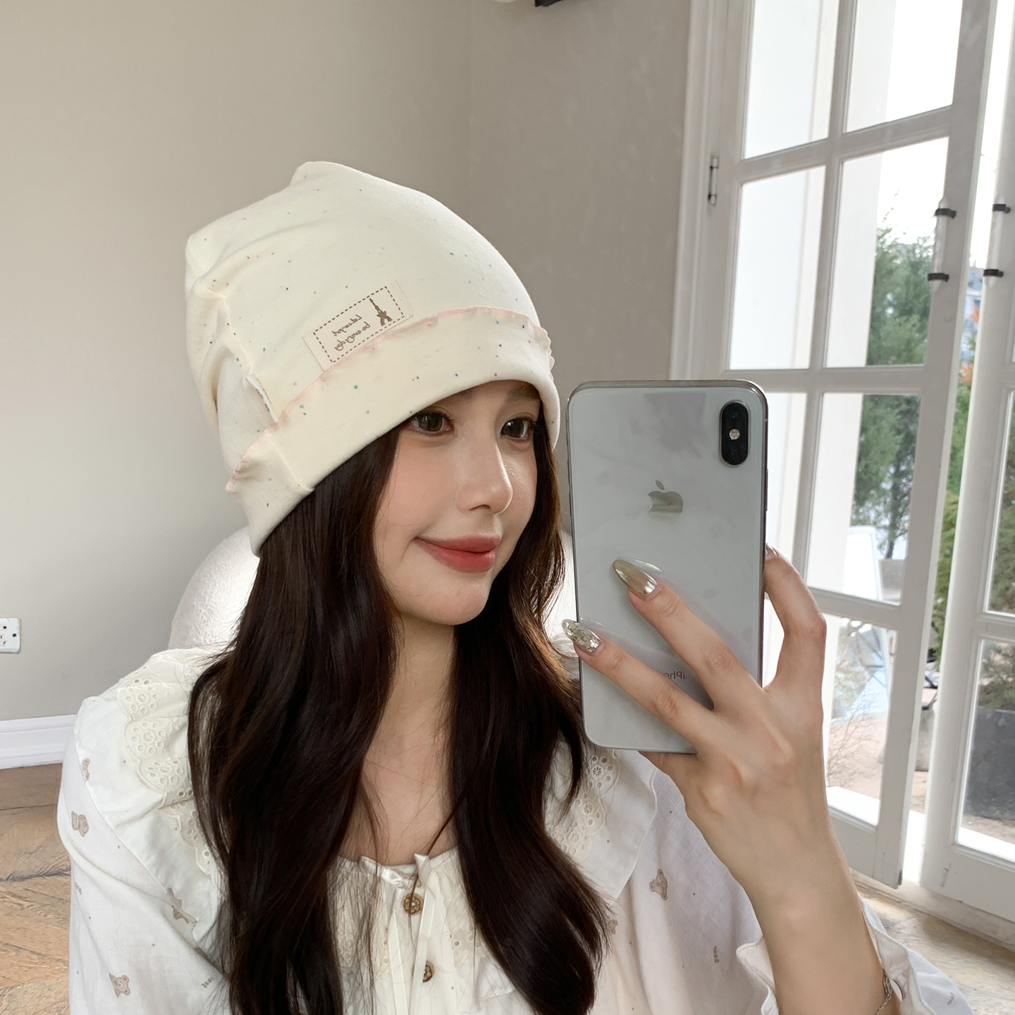 可爱无甲醛无荧光剂产妇帽