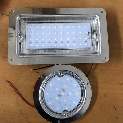 车厢内顶灯冷藏车箱照明灯LED高亮防水12v24v中集箱货不锈钢开关