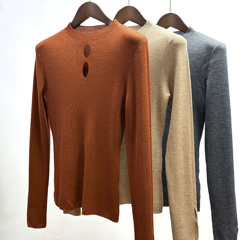 精纺超细羊毛秋冬打底毛衣