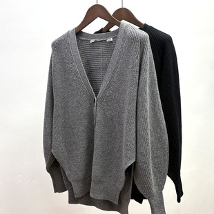 显瘦休闲风外搭毛衣开衫 宽松大板型蝙蝠衫 外套 女装 羊毛羊绒秋冬款