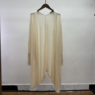 披肩开衫 新品 女宽松大板型显瘦简约休闲风沙滩透气防晒衫 薄款 夏季