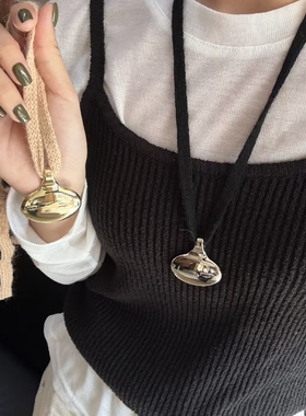 网红同款小众设计感酒壶毛衣链轻奢气质时尚简约可调节项链新款