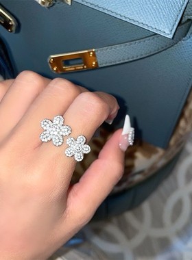 其他女合金日韩花朵戒指