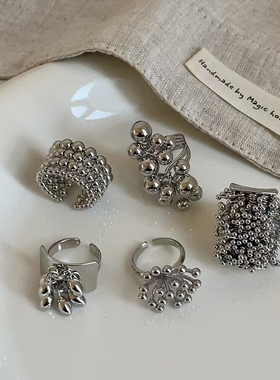 甜酷欧美ins风个性烟花流苏戒指女潮流气质百搭潮流设计感指环戒