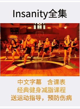 insanity63天健身全集中文字幕熊T经典减脂塑形视频教程shaunT