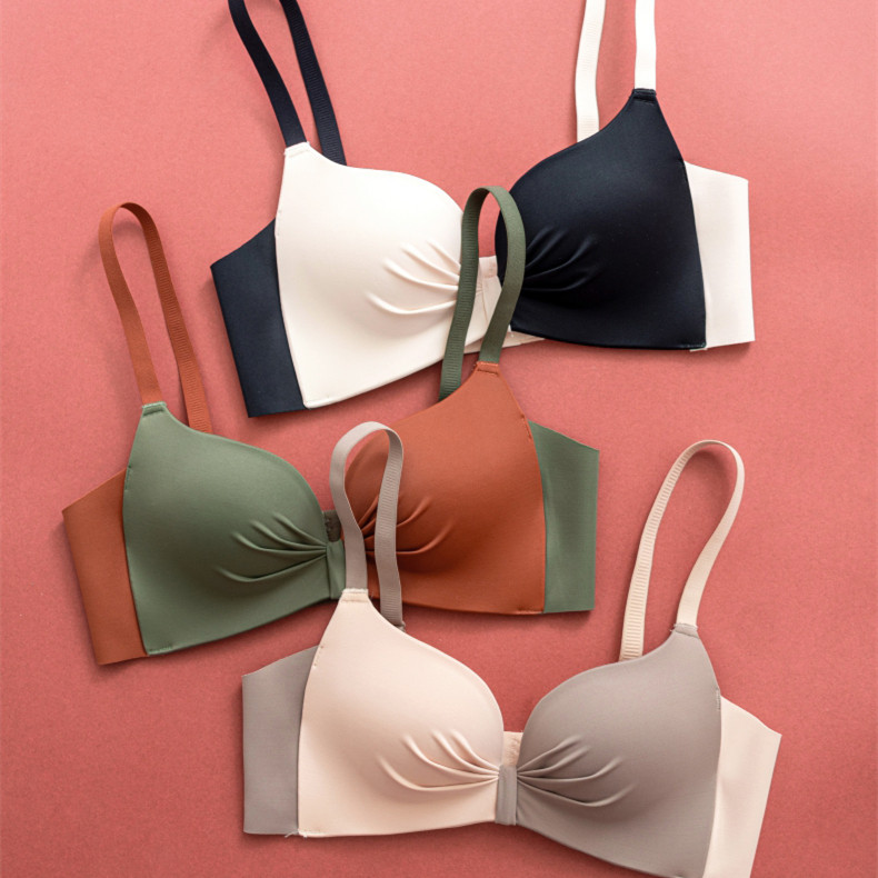 小胸聚拢显大内衣少女防下垂调整型上托无钢圈文胸罩拼撞色手掌杯,女士内衣/男士内衣/家居服,文胸,淘宝优惠券,粉丝福利购,淘宝优惠卷