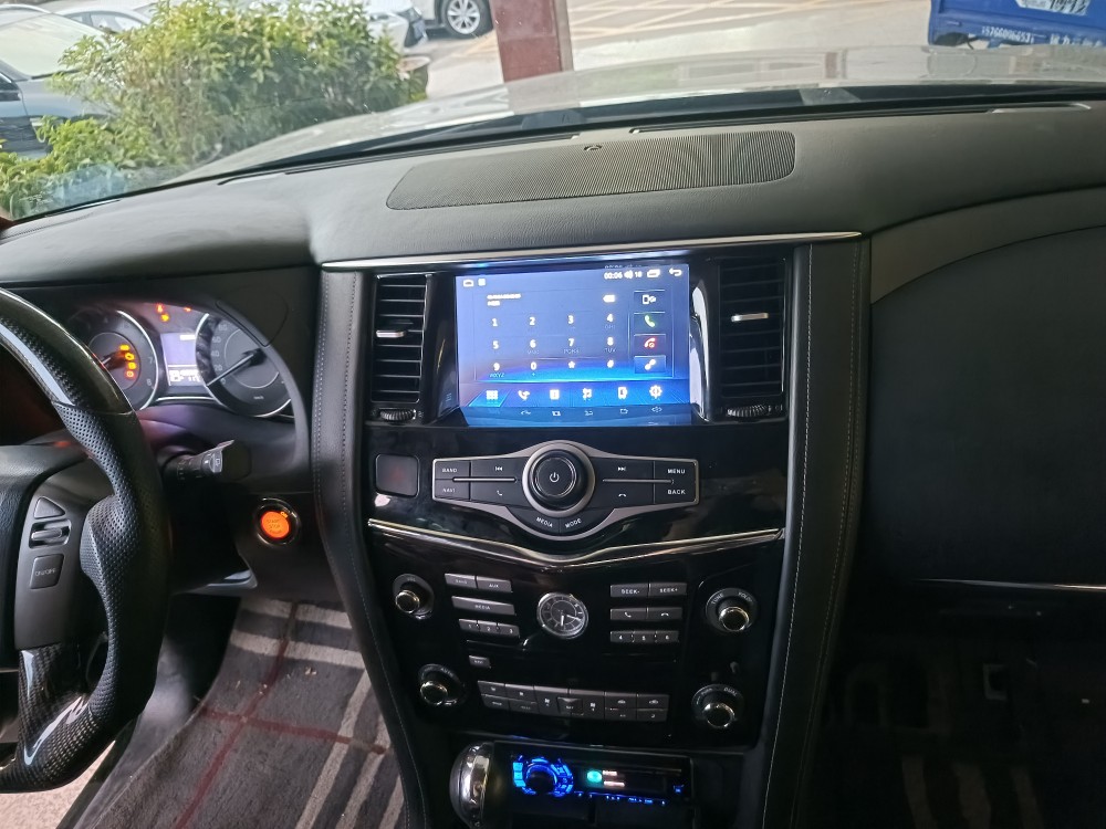 日产途乐改装原车风格中控安卓智能导航大屏支持无线Carplay