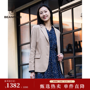 BEANPOLE滨波 外套 女士人字纹老钱风气质韩系单西大女主纯色西装