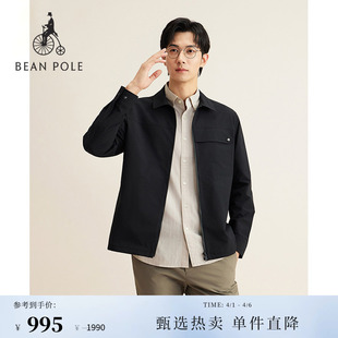 BEANPOLE滨波男士 型夹克外套 商务厅局风通勤日常纯色多色休闲衬衫