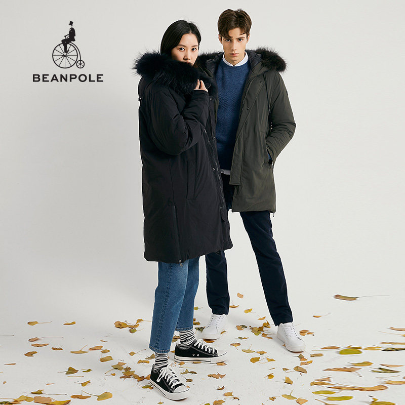 BEANPOLE濱波冬季男士毛領斜插口袋鵝絨保暖中長款羽絨服在類目 男裝, 羽絨服中 - 來自Buy2taobao.com提供專業的淘寶代購服務