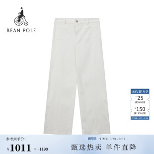女士时尚 BEANPOLE滨波2026年春季 优雅风简约牛仔裤 新品