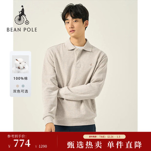 休闲随性简约法罗面料长袖 BEANPOLE滨波2025秋冬男士 卫衣 新品