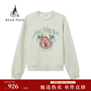 2026春季 BEANPOLE滨波 马年女士简约休闲风打底圆领卫衣 新品