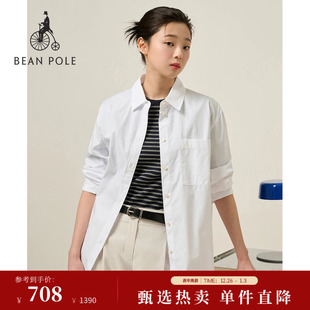 2025年秋冬女士通勤淡人穿搭府绸长袖 BEANPOLE滨波 衬衫 新品