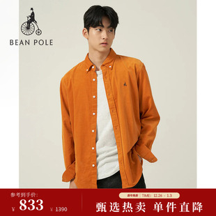 休闲风灯芯绒纯棉长袖 2025年秋冬男士 BEANPOLE滨波 衬衫 新品