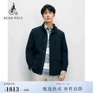 BEANPOLE 滨波2026春季 男山系风简约立领狩猎服夹克外套 新品