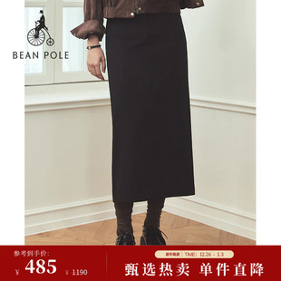 BEANPOLE滨波 半身裙 女士商务休闲H型基础优雅气质简约通勤长款