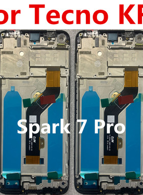 适用于传音Tecno KF8带框屏幕总成Spark 7 Pro液晶kf8显示触摸屏
