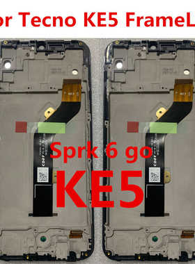 适用于传音 Tecno KE5 KE5J带框屏幕总成Spark 6 go 2020液晶显示