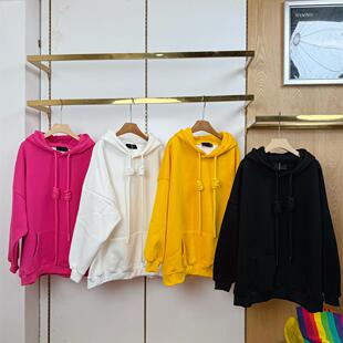 秋冬新款中长款袋鼠兜慵懒风加绒卫衣女大码连帽小众炸街外套帽衫
