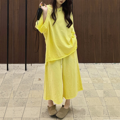 夏季新款松弛感穿搭时尚休闲套装