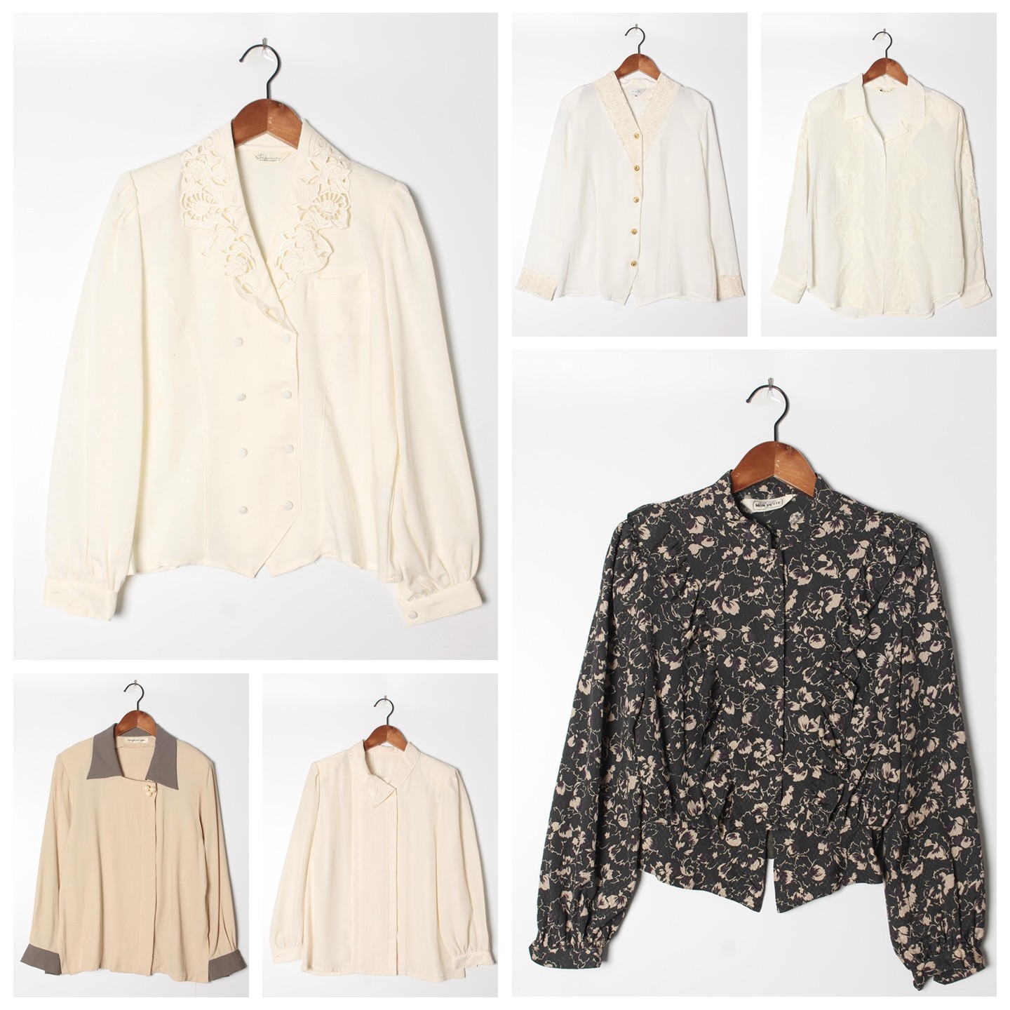 古着Vintage孤品日系小清新百搭纯色刺绣开衫碎花棉麻女衬衫10,女装/女士精品,衬衫,淘宝优惠券,粉丝福利购,淘宝优惠卷