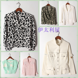 古着Vintage孤品棉麻花刺绣白衬衫孤品日系 女上衣 实拍售卖447