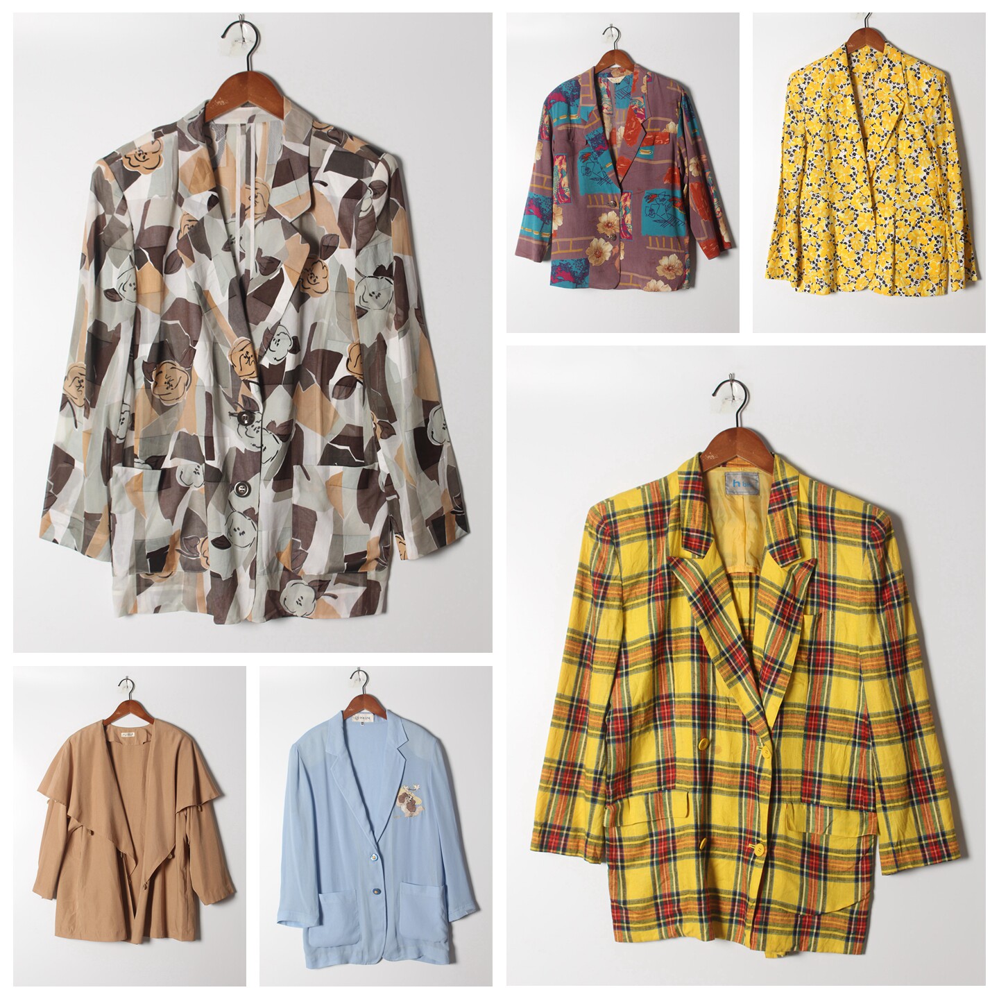 古着Vintage孤品棉麻花刺绣白衬衫孤品日系 女上衣 实拍售卖79