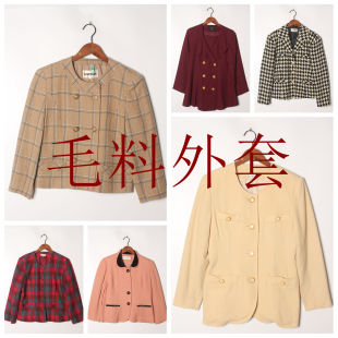 古着Vintage复古孤品日系新款百搭毛呢秋冬小香外套29